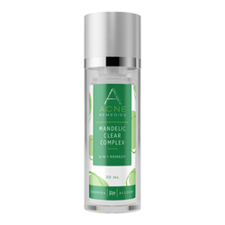 Acne Remedies Mandelic Clear Complex on white background