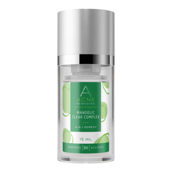 Acne Remedies Mandelic Clear Complex on white background