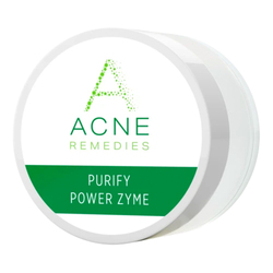 Acne Remedies Purify Power Zyme on white background