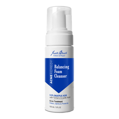 Jack Black Acne Remedy Balancing Foam Cleanser on white background