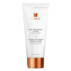 Acne Treatment Lotion on white background