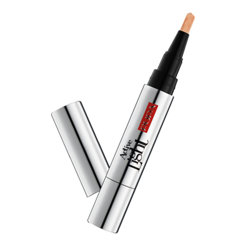 Pupa Active Light Highlighting Concealer - Luminous Beige 002 on white background