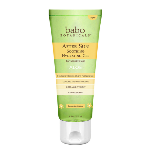 Babo Botanicals After Sun Soothing Hydrating Aloe Gel, 237ml/8 fl oz