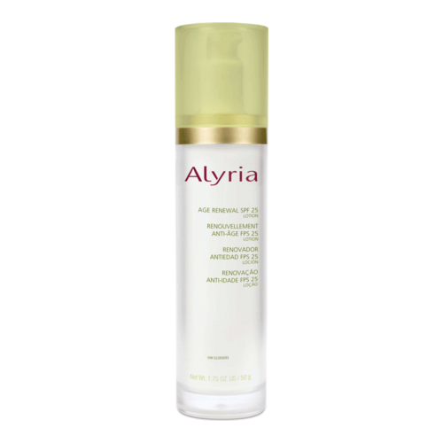 Alyria Age Renewal SPF 25 Lotion on white background