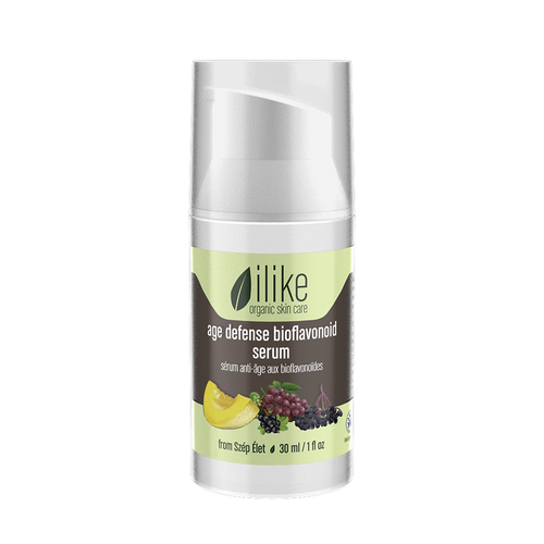 ilike Organics Age Defense Bioflavonoid Serum on white background