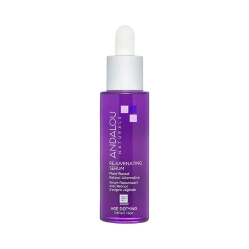 Andalou Naturals Age Defying Rejuvenating Plant-Based Retinol Alternative Serum, 30ml/1.01 fl oz Andalou Naturals Age Defying Rejuvenating Plant-Based Retinol Alternative Serum on white background