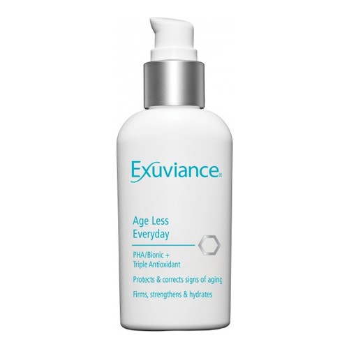 Exuviance Age Less Everyday on white background