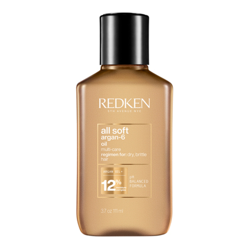 Redken All Soft Argan-6 Hair Oil on white background