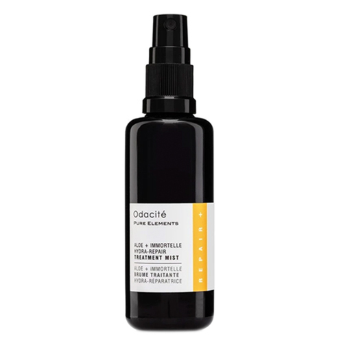 Odacite Aloe + Immortelle Hydra-Repair Treatment Mist on white background