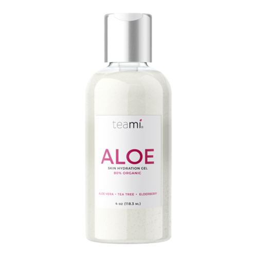Teami Aloe, Organic Skin Hydration Gel on white background