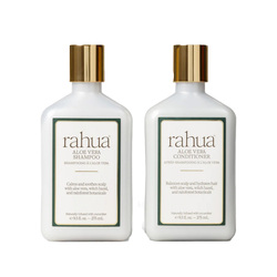 Aloe Vera Essential Hair Care Set on white background