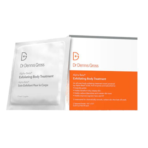 Dr Dennis Gross Alpha Beta Exfoliating Body Treatment, 2 sheets