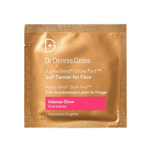Dr Dennis Gross Alpha Beta Glow Pad Self-Tanner for Face on white background