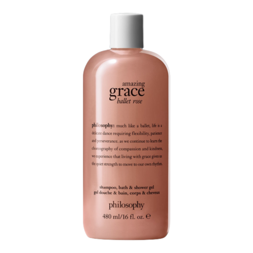 Philosophy Amazing Grace Ballet Rose Shower Gel on white background