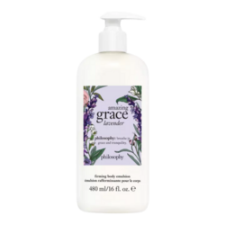 Amazing Grace Lavender Body Emulsion on white background