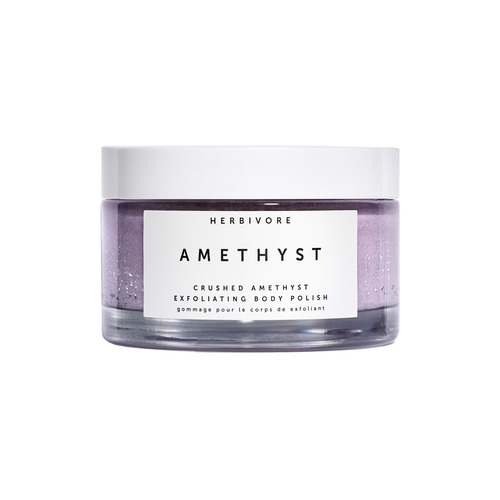Herbivore Botanicals Amethyst Exfoliating Body Polish on white background