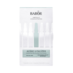 Ampoule Concentrates Algae Vitalizer on white background