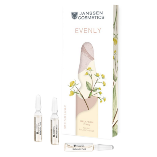 Janssen Cosmetics Ampoules - Melafadin Fluid on white background