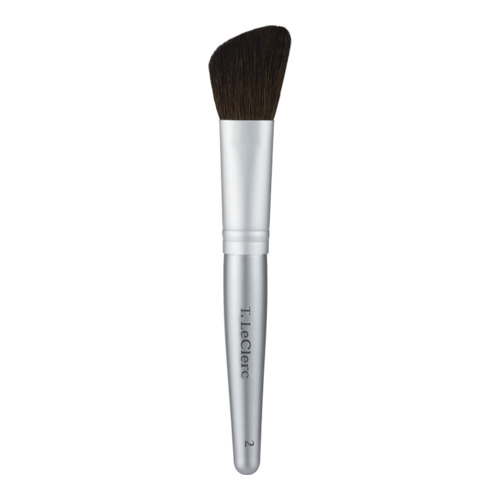 T LeClerc Angled Blush Brush on white background