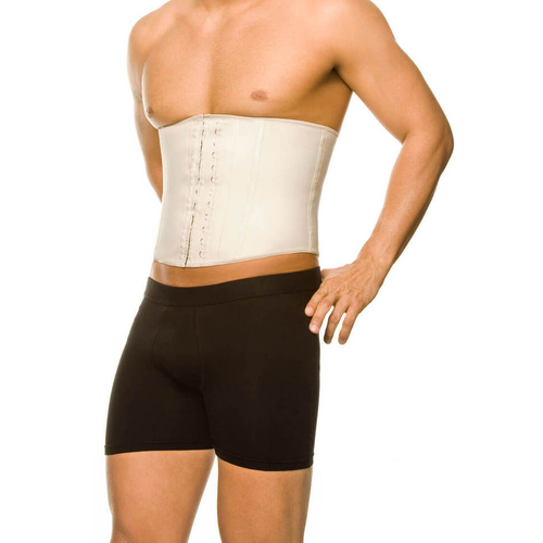 Ann Chery Fajas Clasica Latex Hombre 2031 in Nude - S | 32 Size, 1 piece Ann Chery Fajas Clasica Latex Hombre 2031 in Nude - 2XL | 40 Size on white background