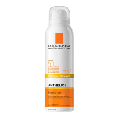 La Roche Posay Anthelios Mist SPF 50 on white background
