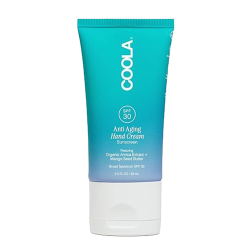 Coola Anti-Aging Hand Cream with SPF 30 on white background