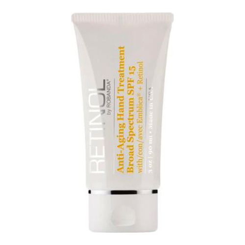 Retinol by Robanda Anti-Aging Hand Treatment SPF 15 on white background