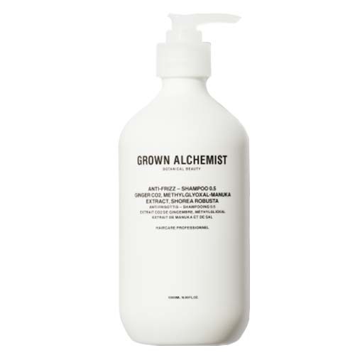 Grown Alchemist Anti-Frizz - Shampoo 0.5 Ginger CO2 Methylglyoxal-Manuka Extract Shorea Robusta, 500ml/16.9 fl oz