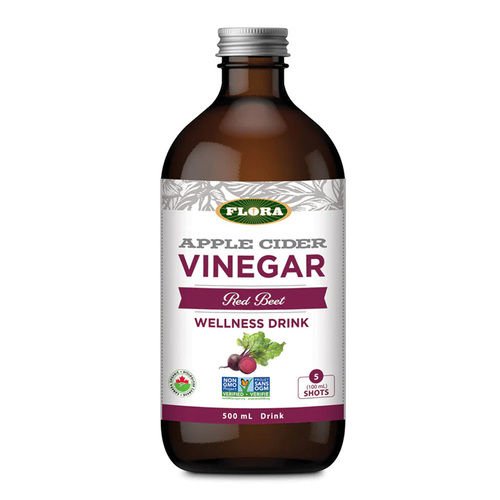 Flora Apple Cider Vinegar Shot - Red Beet, 500ml/16.9 fl oz