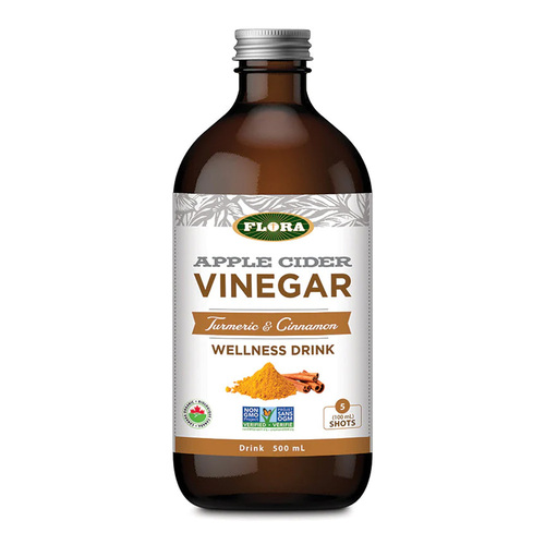 Flora Apple Cider Vinegar Shot - Turmeric and Cinnamon, 500ml/16.9 fl oz