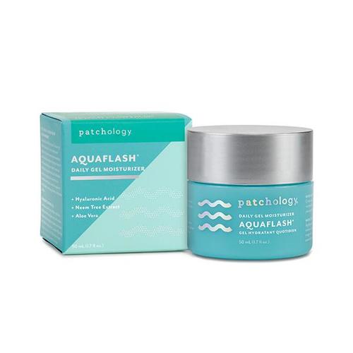 Patchology AquaFlash Daily Gel Moisturizer on white background