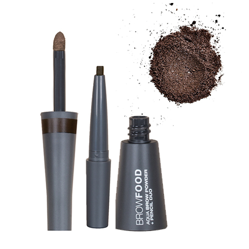 Lashfood Aqua Brow Powder and Pencil Duo - Brunette on white background