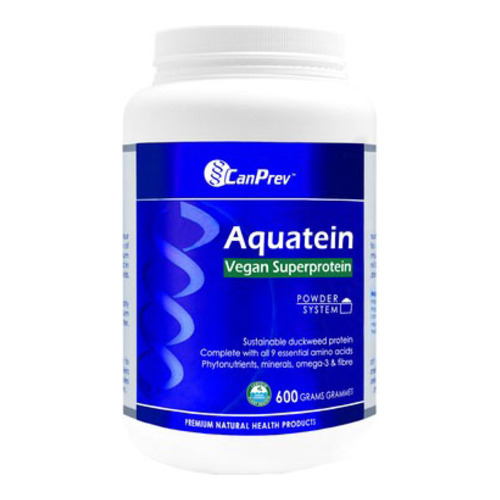 CanPrev Aquatein Vegan Superprotein on white background