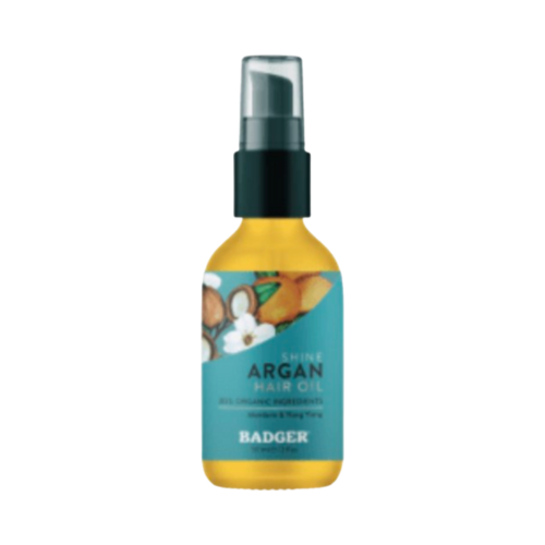 Badger Balms Argan Hair Oil on white background