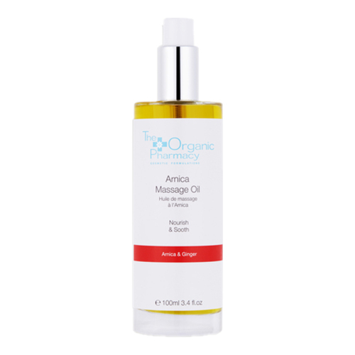 The Organic Pharmacy Arnica Massage Oil on white background