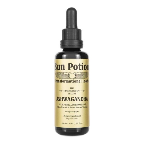 Sun Potion Ashwagandha Transcendent Elixir on white background