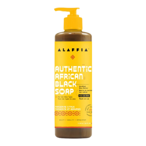 Flora Authentic African Black Soap - Tangerine Citrus, 476ml/16.1 fl oz