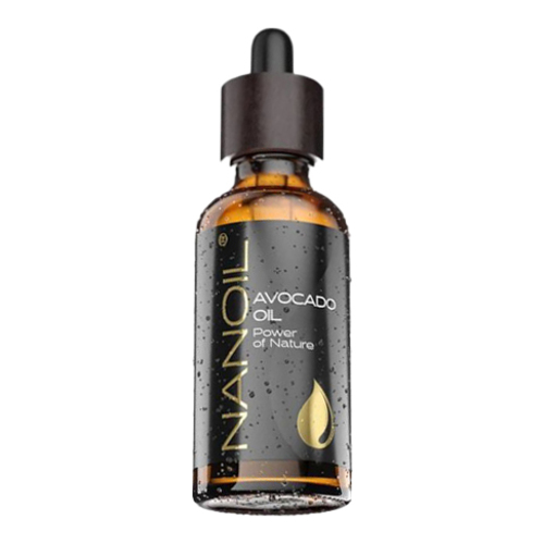 Nanoil  Avocado Oil on white background