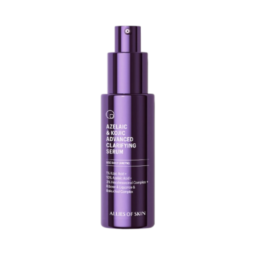 Allies of Skin Azelaic and Kojic Advanced Clarifying Serum on white background