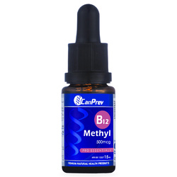 B12 Methyl 500mcg Drops on white background