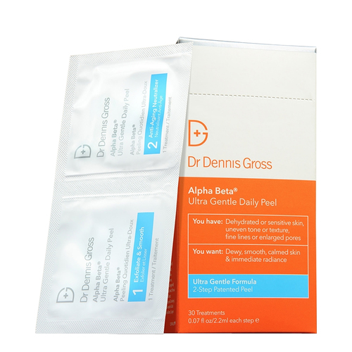 Dr Dennis Gross Alpha Beta Ultra Gentle Daily Peel on white background