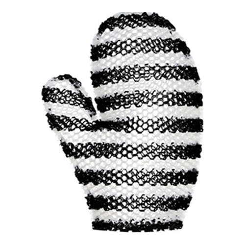 Supracor Stimulite Bath Mitt - Black and White, 1 piece