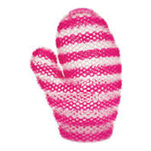 Supracor Stimulite Bath Mitt - Magenta and White, 1 piece