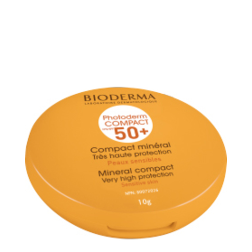 Bioderma Photoderm Compact Mineral SPF 50+ - Golden on white background