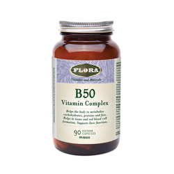 B 50 Vitamin Complex on white background
