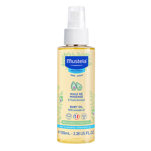 Mustela Baby Oil, 100ml/3.4 fl oz