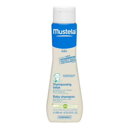 Mustela Baby Shampoo on white background