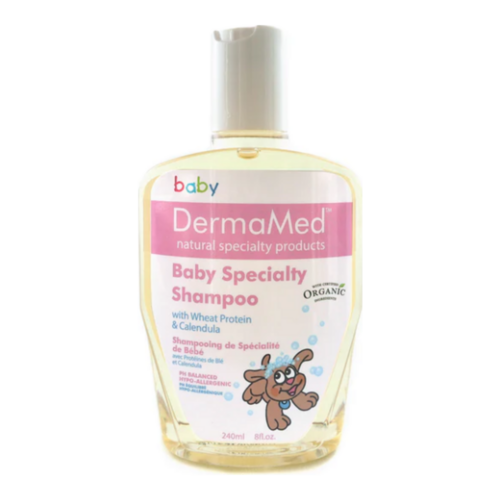 DermaMed Baby Specialty Shampoo on white background