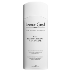Bain Restructurant a la Banane Shampoo for Permed and Curly Hair on white background