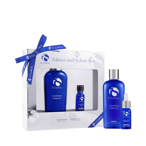 iS Clinical Balance and Hydrate Duo on white background